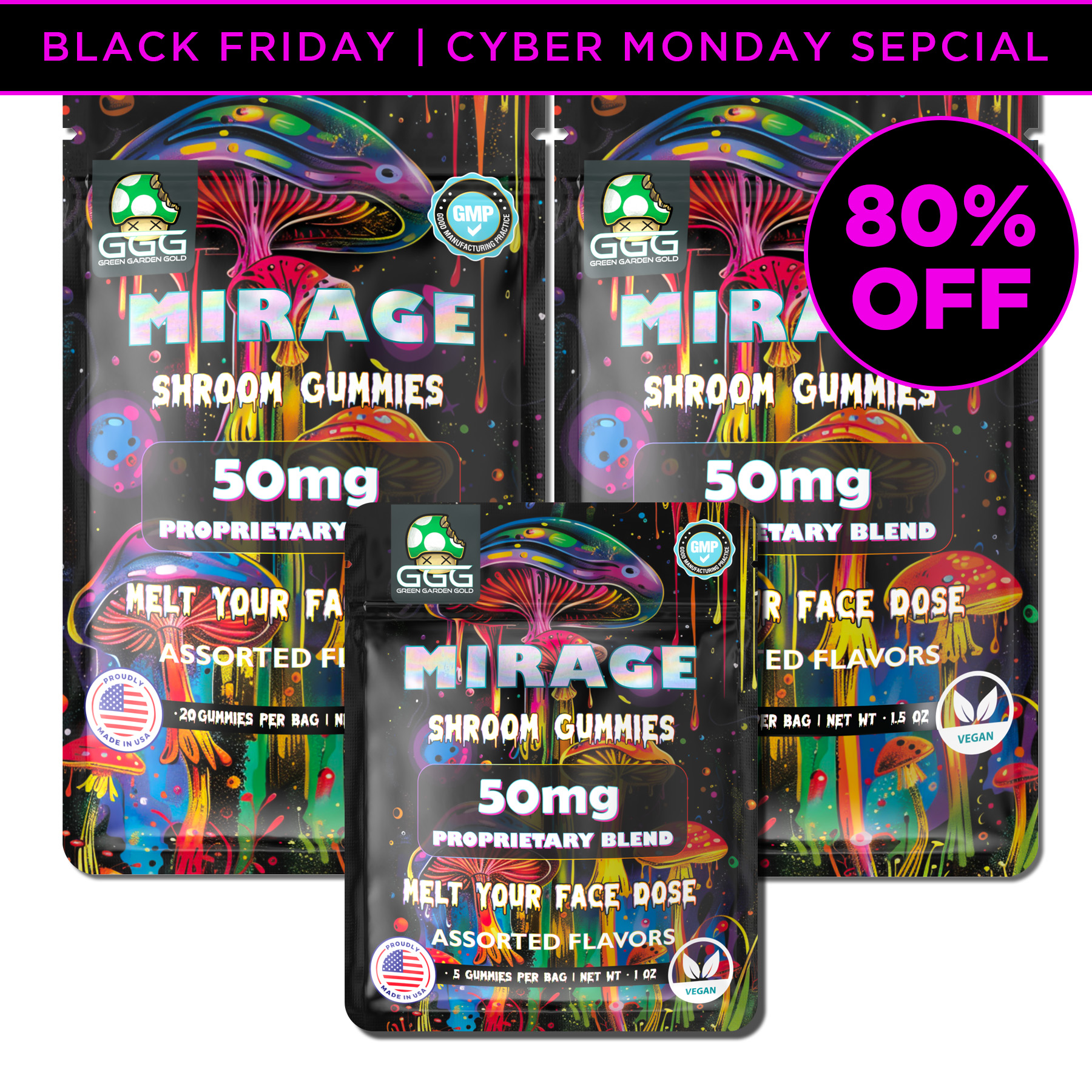 Mirage Shroom Gummies