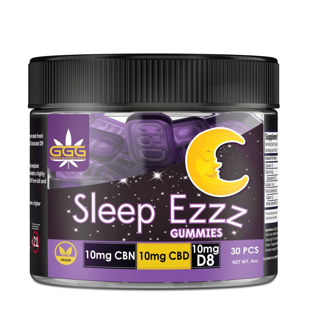 CBD CBN Delta-8 sleep gummies bottle