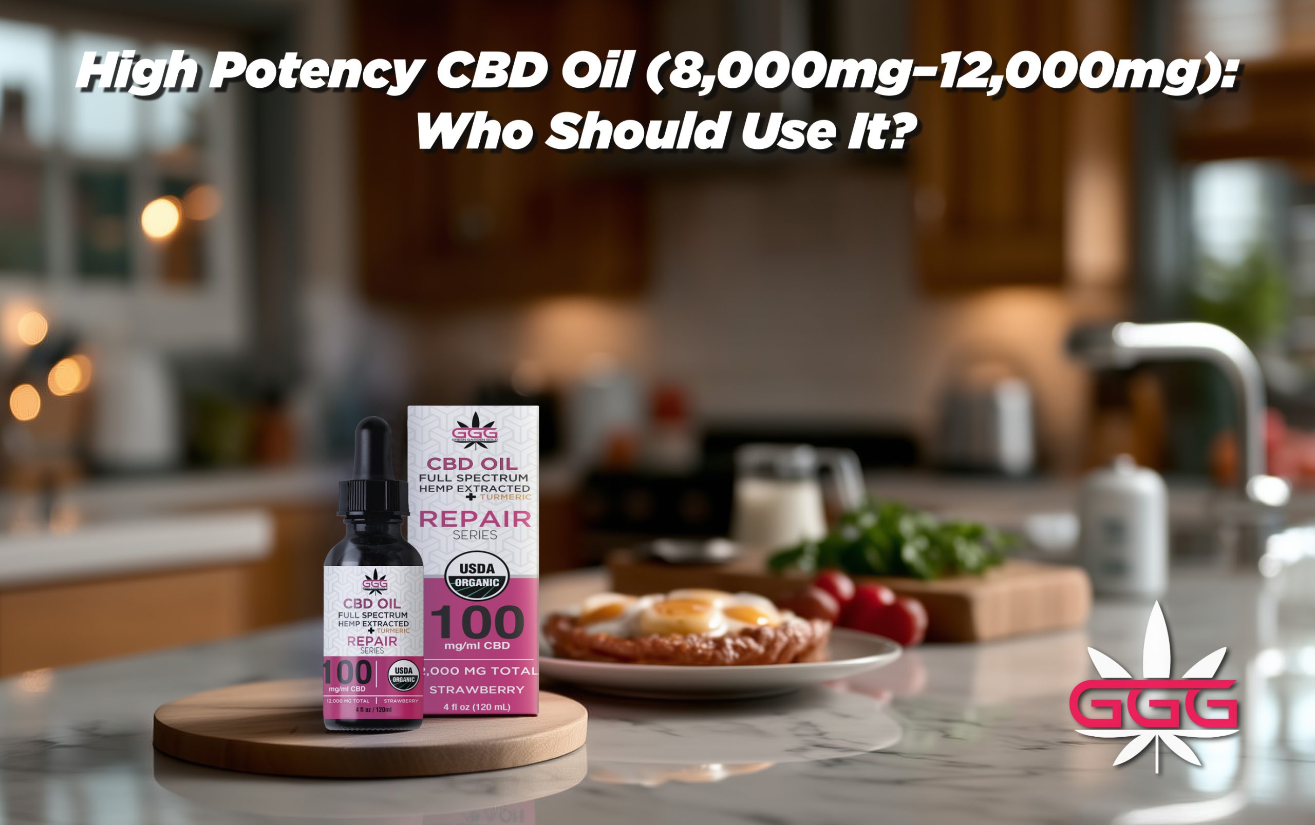 High potency 12000mg CBD oil tincture