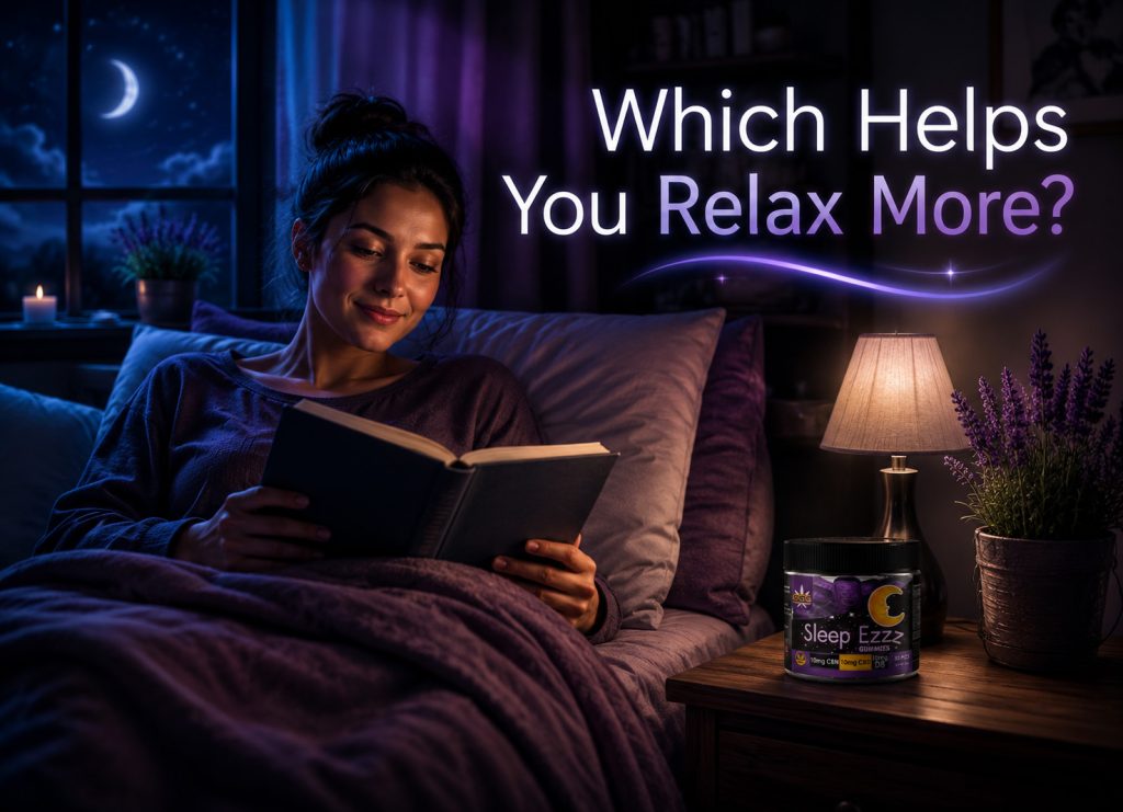 Relaxation comparison between CBN and melatonin for nighttime wellness