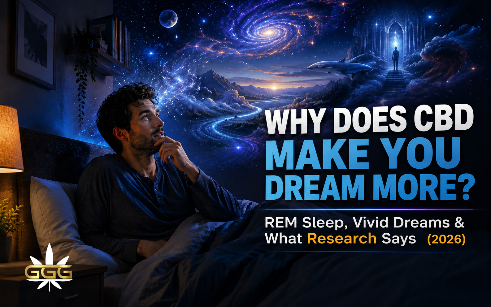 why-does-cbd-make-you-dream-more-2026 Person reflecting on vivid dreams while exploring how CBD may influence REM sleep and dream recall.